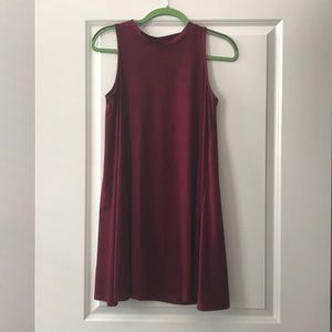 Velvet high neck dress